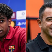 Lamine Yamal en Xavi Hernández