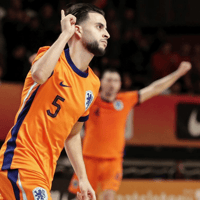 Ayoub Boukhari, zaalvoetballer bij Oranje futsal