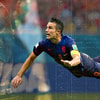 De kopbal van Robin van Persie tegen Spanje op het WK van 2014
