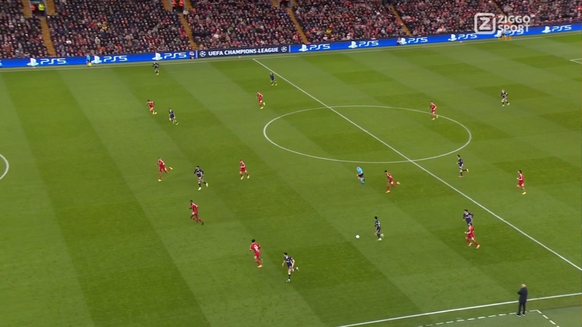 Wedstrijdbeeld Liverpool - PSV