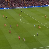 Wedstrijdbeeld Liverpool - PSV