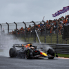 Max Verstappen in de regen