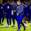 Bondscoach Ronald Koeman tijdens training van Oranje