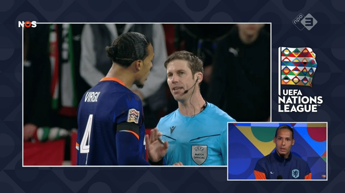 Virgil van Dijk praat over zijn twee gele kaarten tegen Hongarije.