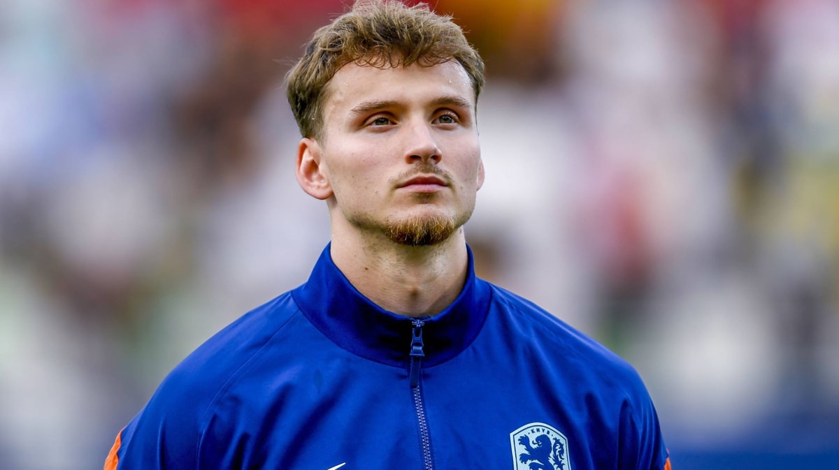 Rav van den Berg op het EK O21 met Jong Oranje