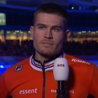 Joep Wennemars voor de camera van de NOS