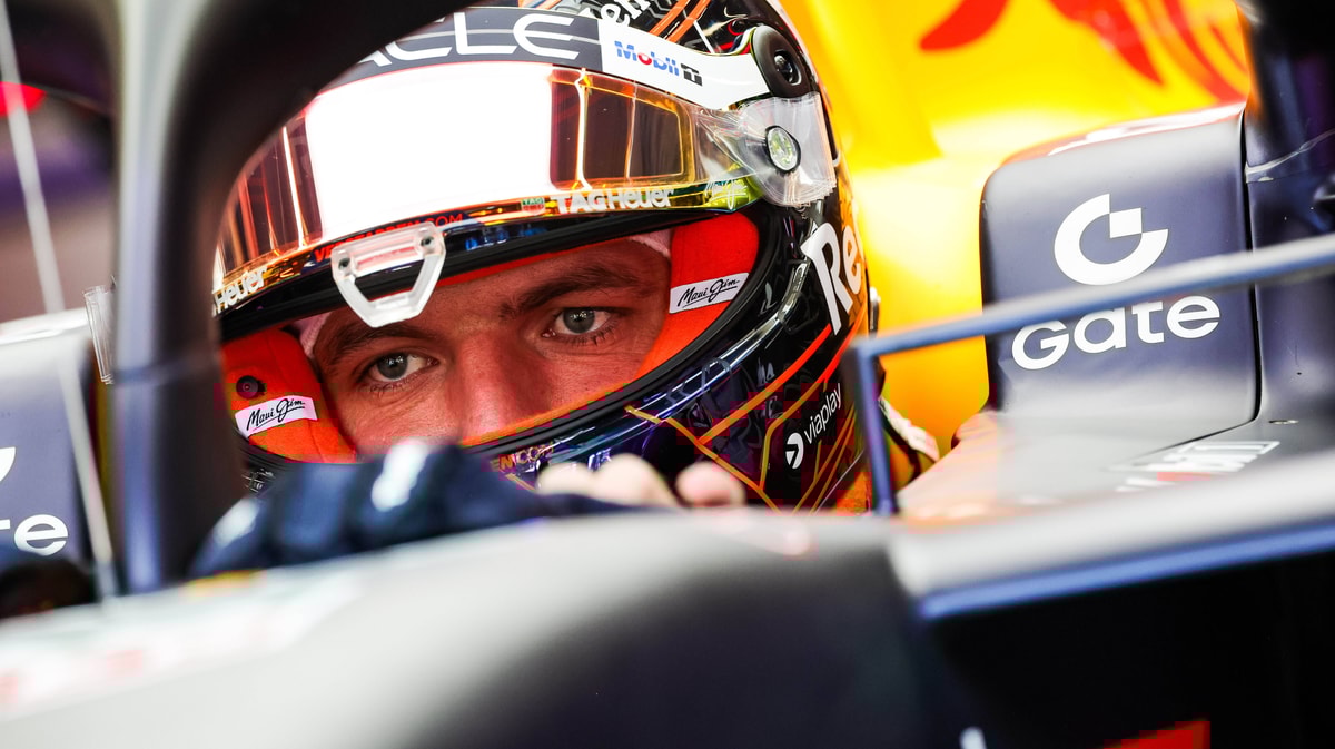 Max Verstappen in zijn RB21