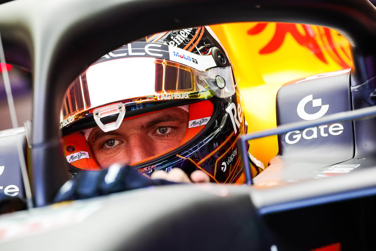 Max Verstappen in zijn RB21