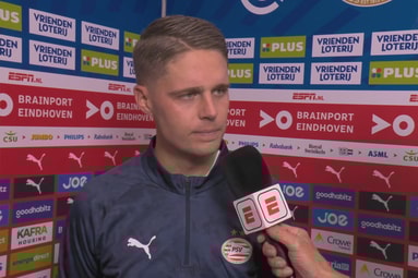 Joey Veerman voor de camera van ESPN