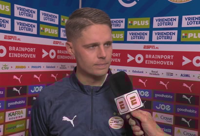 Joey Veerman voor de camera van ESPN