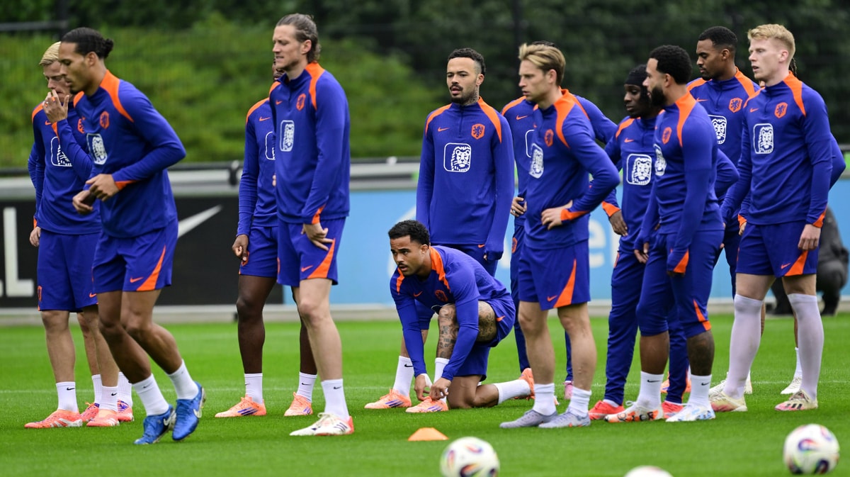 Training van het Nederlands elftal 
