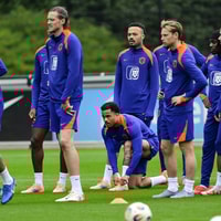 Training van het Nederlands elftal 