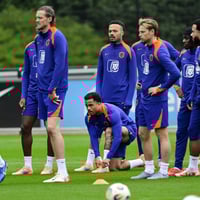 Training van het Nederlands elftal 