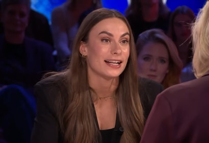 Femke Kok aan tafel bij Eva