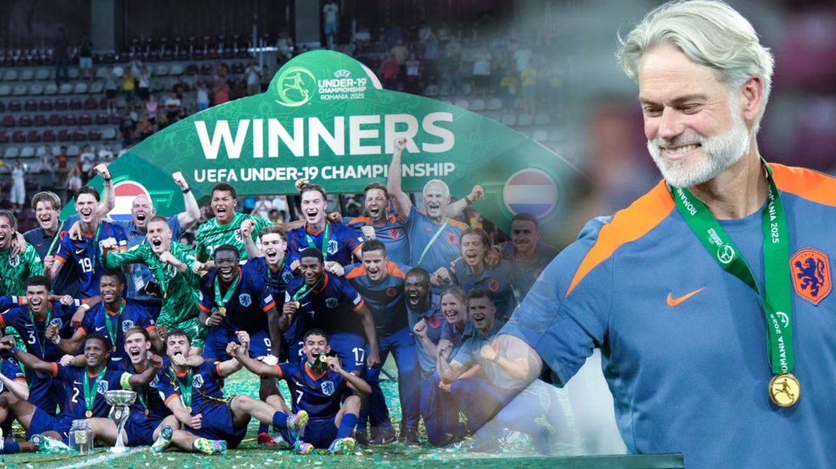 Peter van der Veen won het EK met Oranje O19