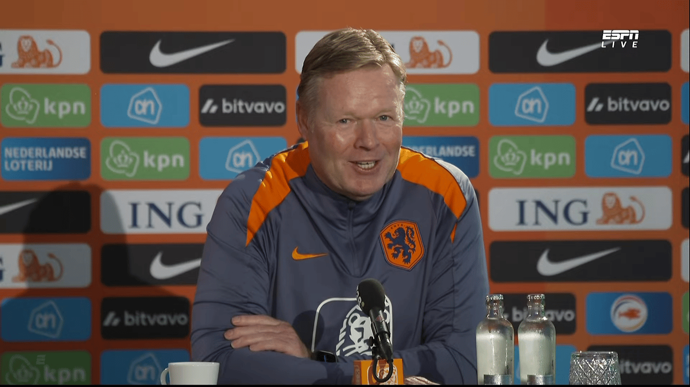 Ronald Koeman, bondscoach, Oranje, Nederlands elftal, persconferentie