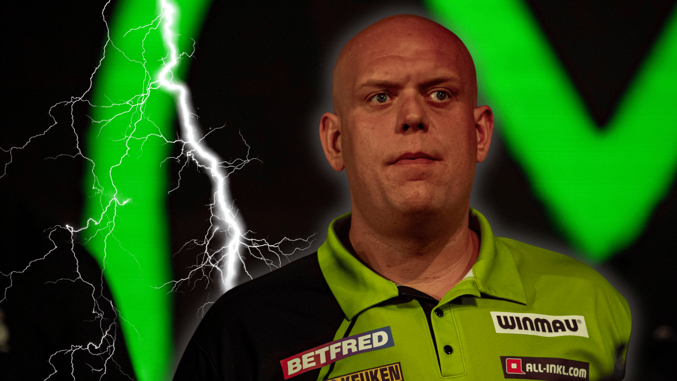 Michael van Gerwen is woedend na zijn eliminatie op het EK Darts