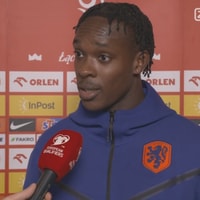 Emmanuel Emegha voor de camera van Ziggo Sport