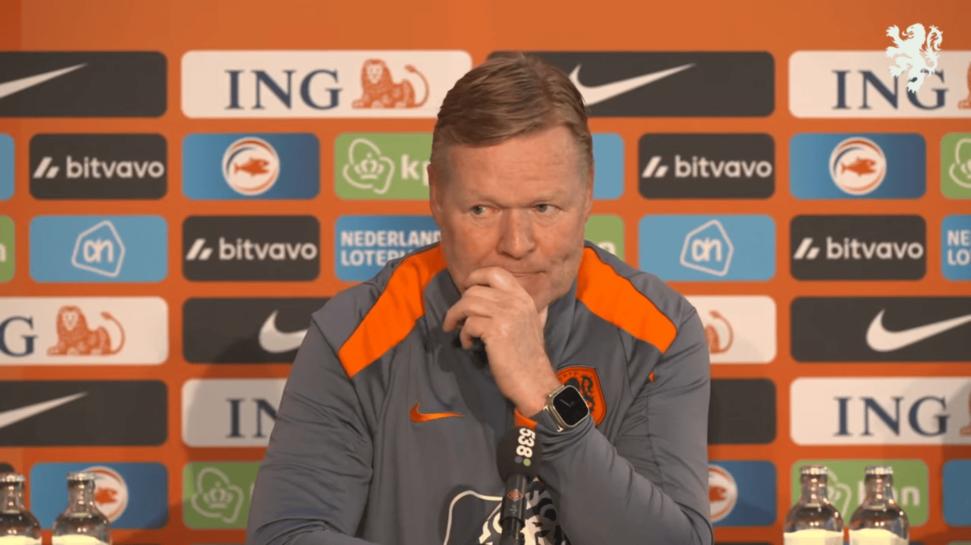 Ronald Koeman, bondscoach van het Nederlands elftal