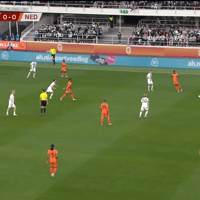 Wedstrijdbeeld Finland - Nederland