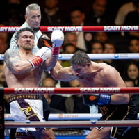 Rico Verhoeven en Oleksandr Usyk 