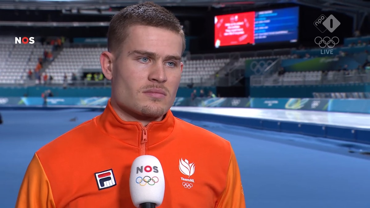 Joep Wennemars voor de camera van de NOS