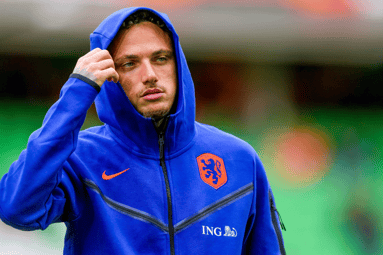 Noa Lang bij het Nederlands elftal