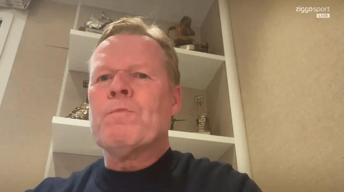 Ronald Koeman, bondscoach van het Nederlands elftal