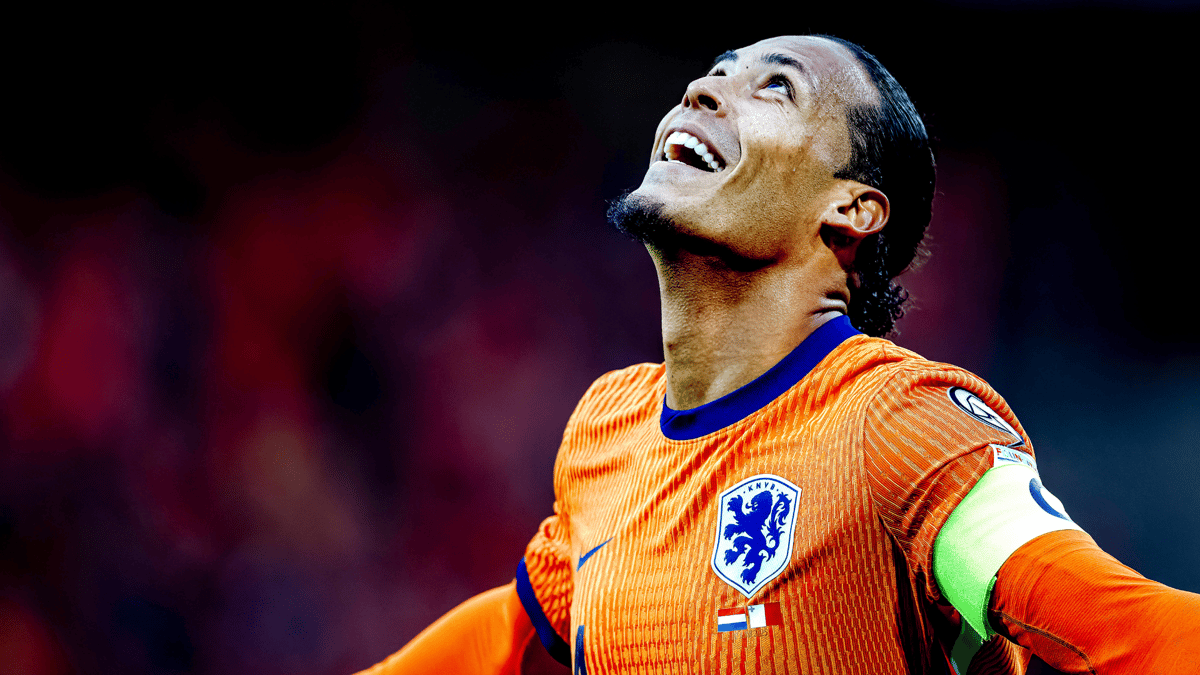 Virgil van Dijk scoort voor het Nederlands elftal