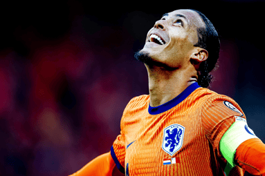 Virgil van Dijk scoort voor het Nederlands elftal