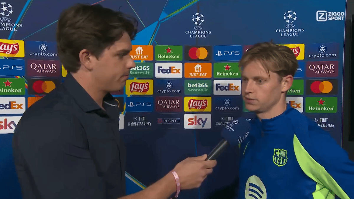 Frenkie de Jong bij Ziggo Sport