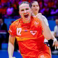 Bo van Wetering viert een doelpunt