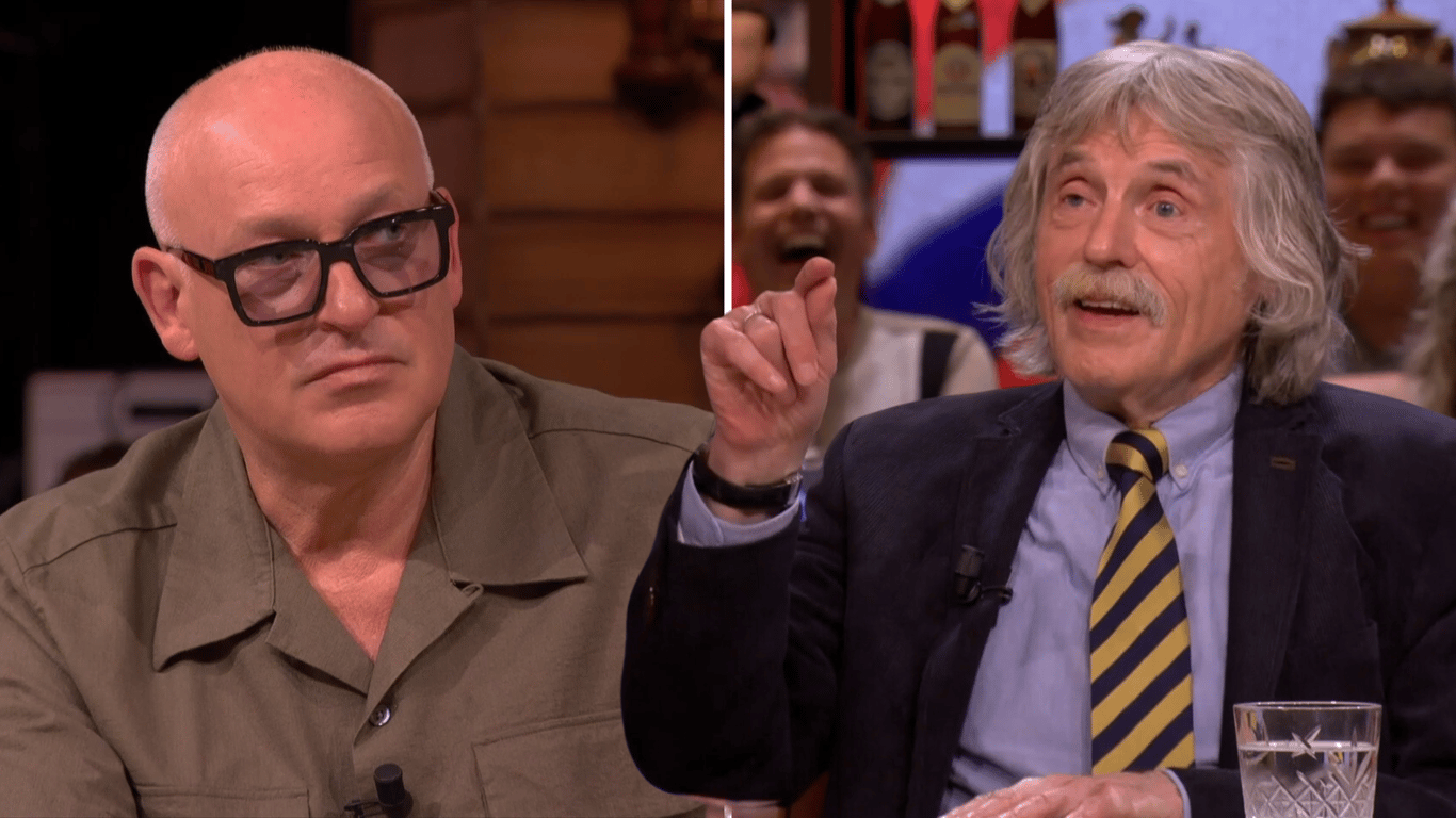 Johan Derksen en René van der Gijp bij Vandaag Inside Oranje op SBS 6