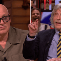 Johan Derksen en René van der Gijp bij Vandaag Inside Oranje op SBS 6