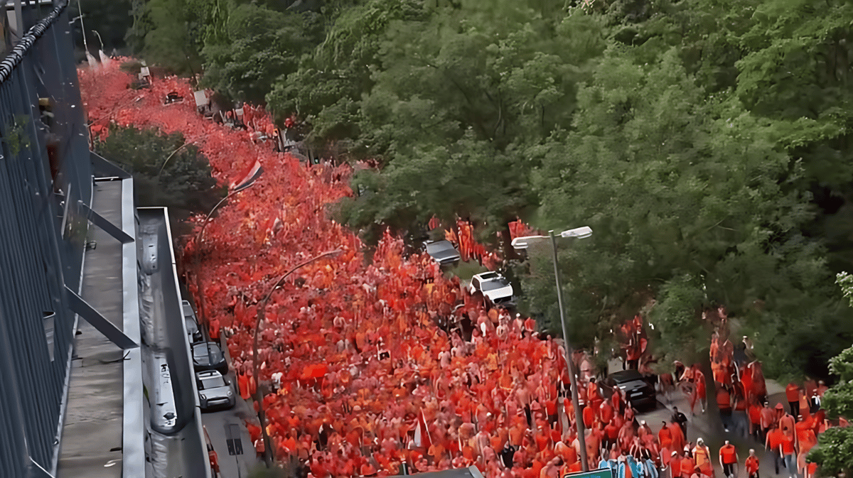 De Oranjemars in Hamburg