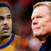 Justin Kluivert en Ronald Koeman bij het Nederlands elftal