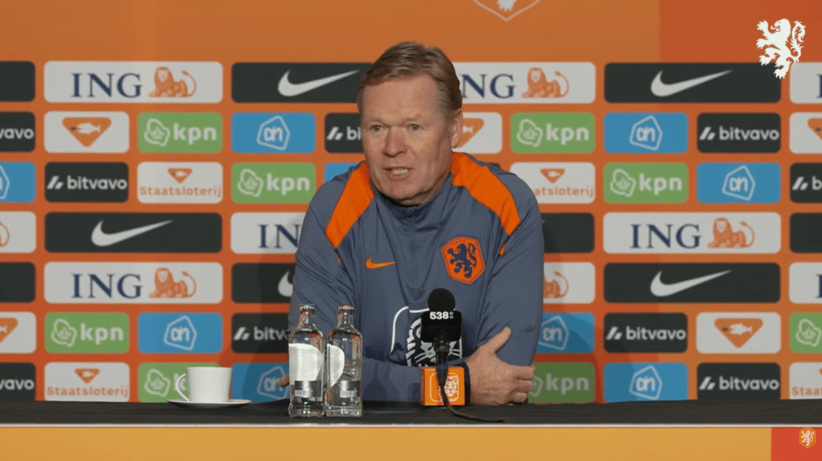 Ronald Koeman, bondscoach van het Nederlands elftal