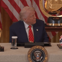 Donald Trump blikt vooruit op WK 2026