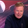 Ronald Koeman bij de nabeschouwing van de NOS