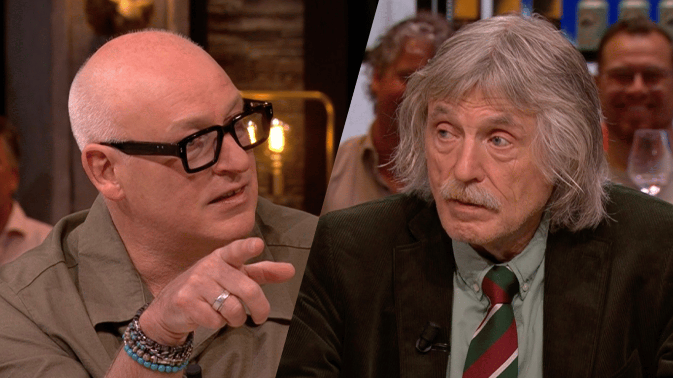 Johan Derksen en René van der Gijp bij Vandaag Inside Oranje op SBS 6