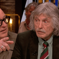 Johan Derksen en René van der Gijp bij Vandaag Inside Oranje op SBS 6