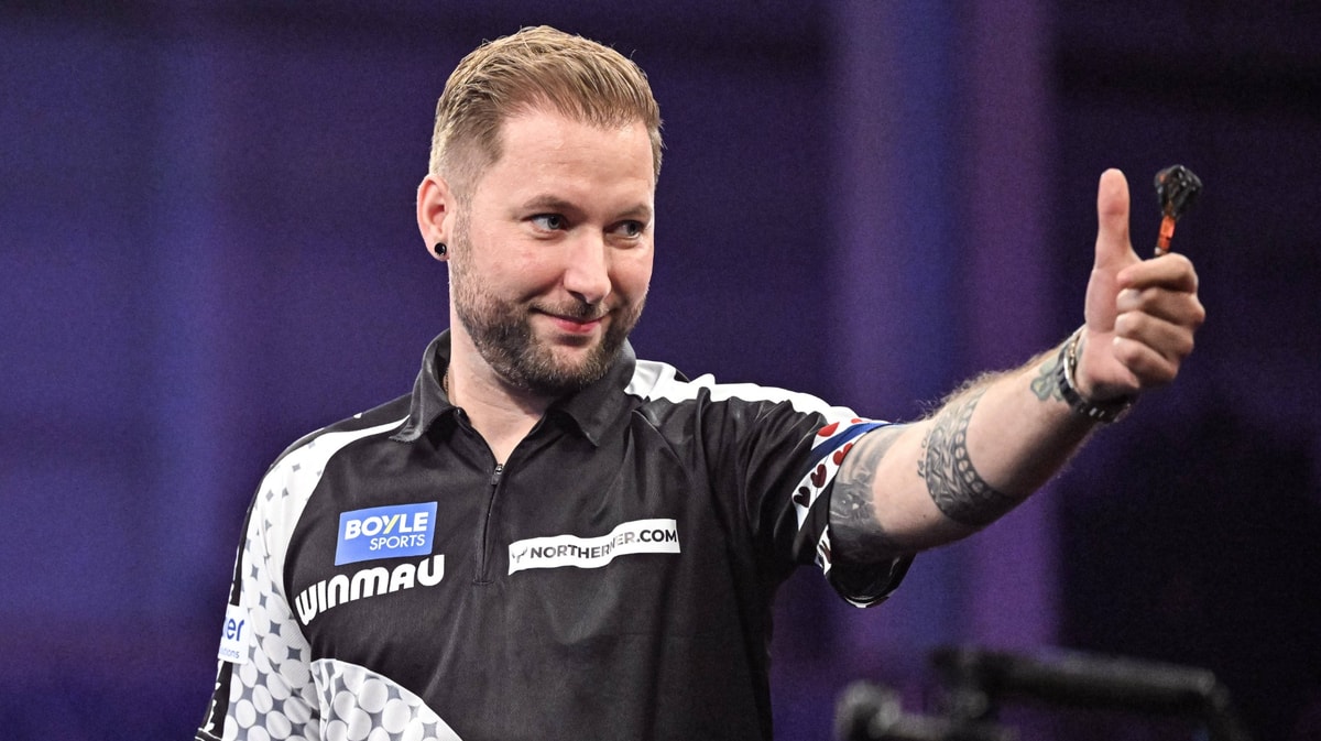 Danny Noppert tijdens de World Grand Prix