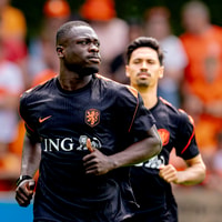 Brian Brobbey op de training van Oranje