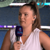 Lieke Martens als analist bij de NOS