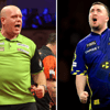 Michael van Gerwen en Luke Littler