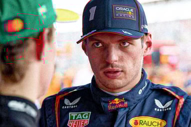 Max Verstappen is niet blij