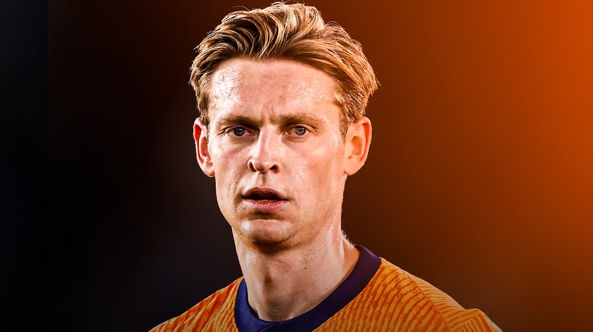 Frenkie de Jong na de wedstrijd Barcelona tegen Paris Saint Germain